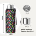 thumbnail image 7 of 20 Oz Black Strawberry Plants Fruit Coffee Tumbler Double Wall Insulated Stainless Steel Water Bottle | Metal Reusable Thermoses Flask with Cup Cap | Leak & Sweat Proof with Anti-Dust Lid, 7 of 7