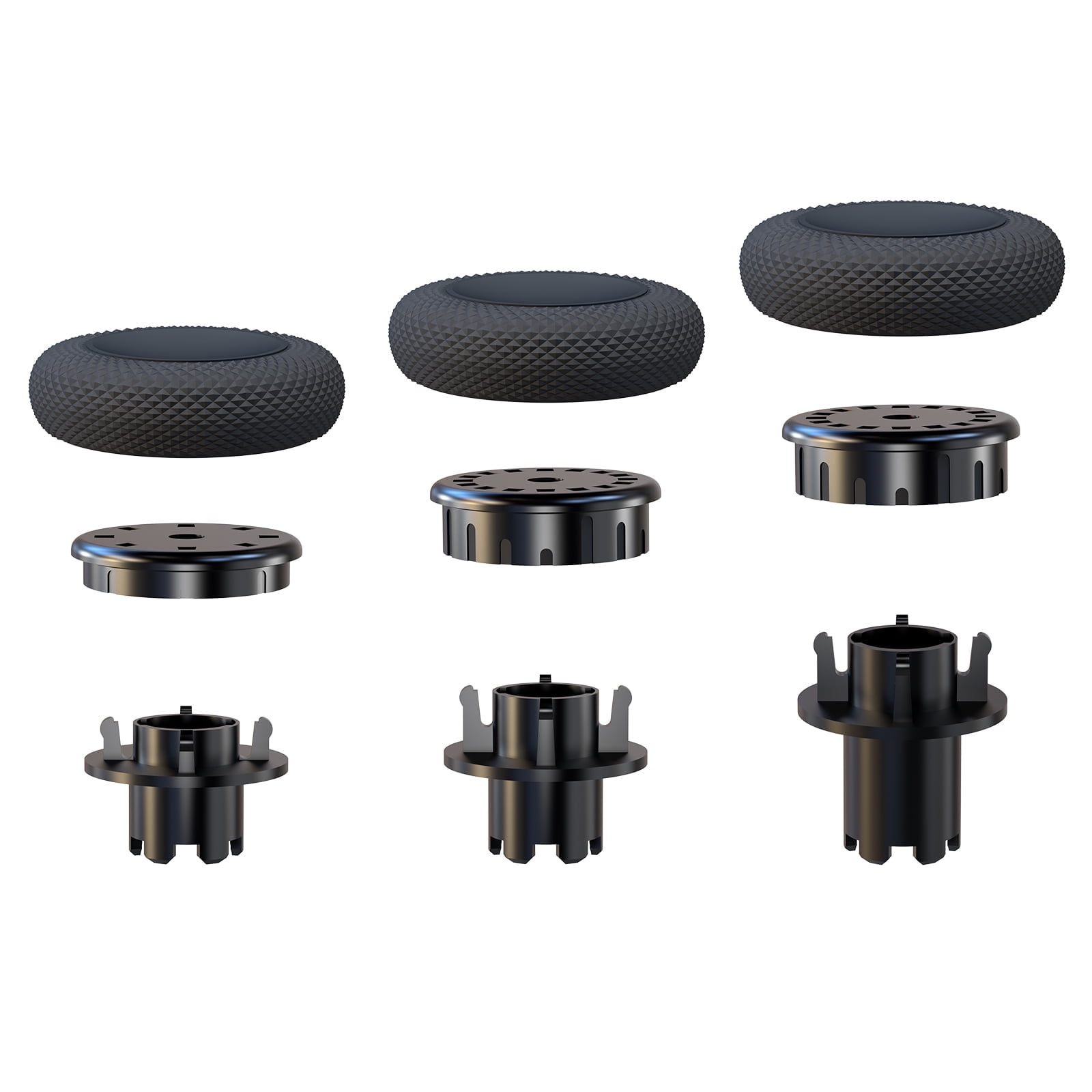 EXknight Controller Freaks for DualSense Edge, Height Adjustable Sticks for PS5 Pro Controller, 2 Low Rise(2 Heights), 2 Mid Rise(4 Heights), 2 High Rise(4 Heights)