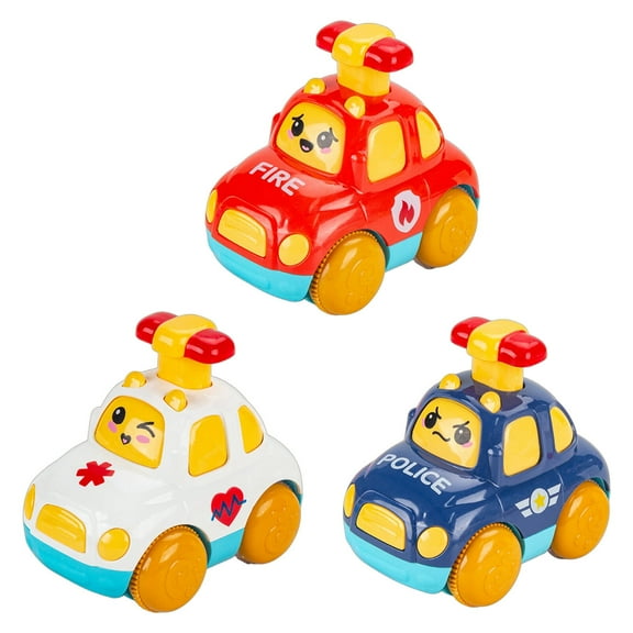 BESTSKY 3Pcs Toddler Cars Inertia Back Design Car Game Various Styles Boy Gifts Combination Style Style 1