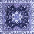 thumbnail image 1 of Ahgly Company Indoor Square Geometric Blue Traditional Area Rugs, 3' Square, 1 of 4