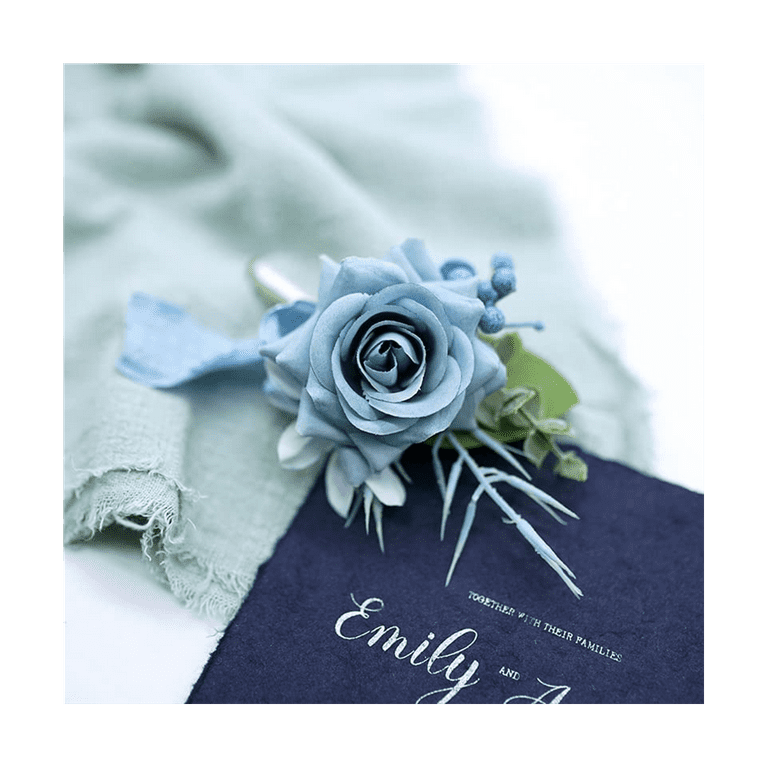 Bout and Corsage Satin Ribbon - Dusty Blue