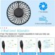 thumbnail image 3 of Upgraded Version Portable Neck Fan, Color Changing LED, with Aromatherapy, 360 Free Rotation, and Lower Noise Strong Airflow Headphone Design for Spor, 3 of 4