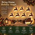 thumbnail image 4 of LED Reindeer Wall Decorations, 7pcs Lighted Holiday Wall Lights, Warm Festive Indoor Display for Living Room, Bedroom, Hallway, Entryway and Party Decor, Brown-A-5.9in, 4 of 8