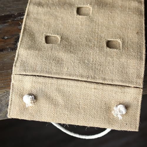 HANG & GROW Burlap Hanging Planter Bags for Outdoor Plants, Vertical Flower Hanging Bag for Easy Outside Garden Decoration, Reusable for Flowers, Strawberry, Vegetables and Herbs, (2 Bags, 8 Holes)