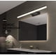 thumbnail image 3 of Espejo telescópico con luz LED frontal para baño. Espejo de maquillaje negro, sencillo, moderno y antivaho., 3 of 5