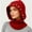 #721-Red, variant on Roncen Winter Knitted Hats Fashion Cold Hat Cute Outdoor Warmth Thick Hats