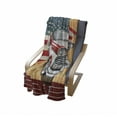 thumbnail image 4 of Wyoming Soft Flannel Fleece Throw Blanket, Retro Design Illustration of Old Vintage Car and Greetings from Lettering USA, Cozy Plush for Indoor and Outdoor Use, 50" x 60", Multicolor, by Ambesonne, 4 of 6