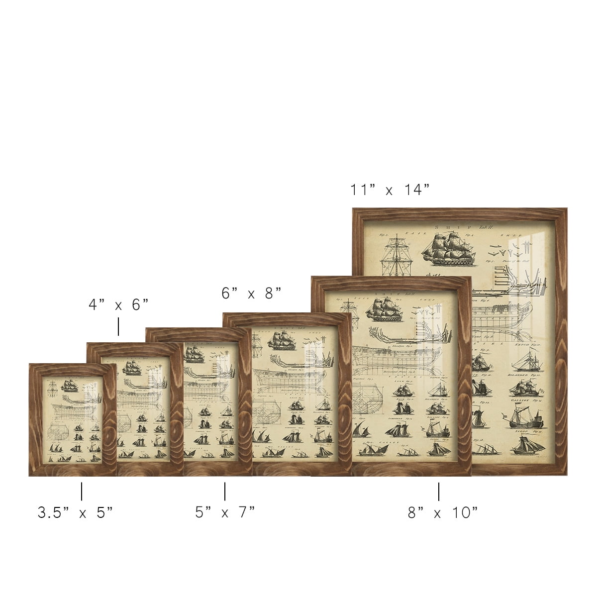 Encyclopediae I -Framed Print w/glass-Walnut