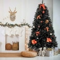thumbnail image 3 of Spaco 7 Ft Tall Christmas Tree with 1500 Branches, PVC Christmas Tree with Iron Bracket, Christmas Tree for Indoor and Outdoor Decorate, Black, 3 of 10