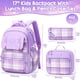 thumbnail image 2 of Mochila Fimibuke Kids para niñas, impermeable, con lonchera, color morado, 2 of 7