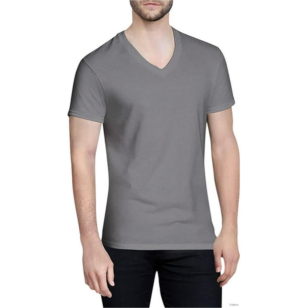 men's v-neck t-shirt multipack - Walmart.com