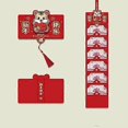 thumbnail image 2 of Foldable Chinese Red Envelopes 2022 Chinese Year of the Tiger Lucky Money Packets 6 Card Slot Red Packet, - 6 CARDS MOE Of Tiger, 2 of 4