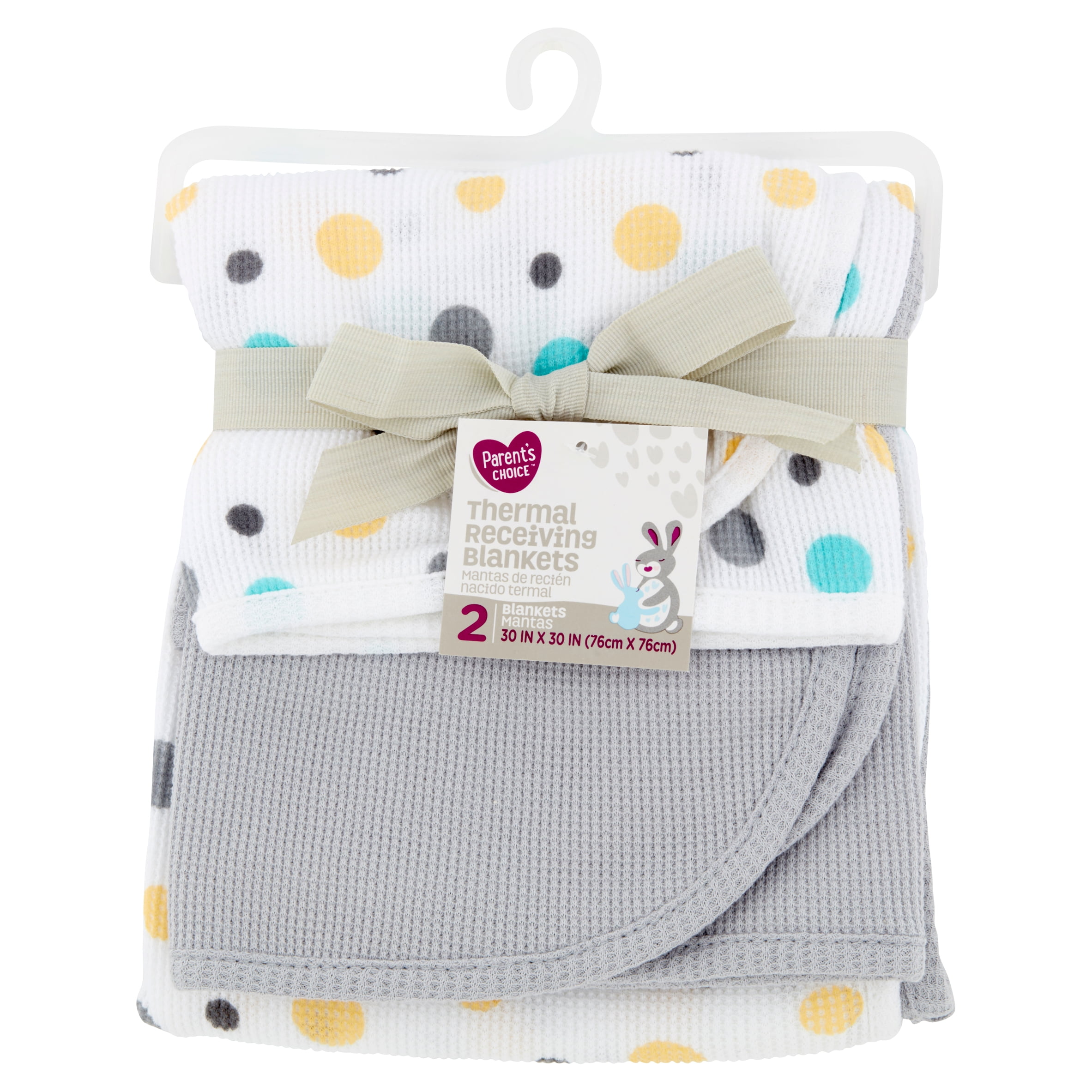 gray receiving blankets