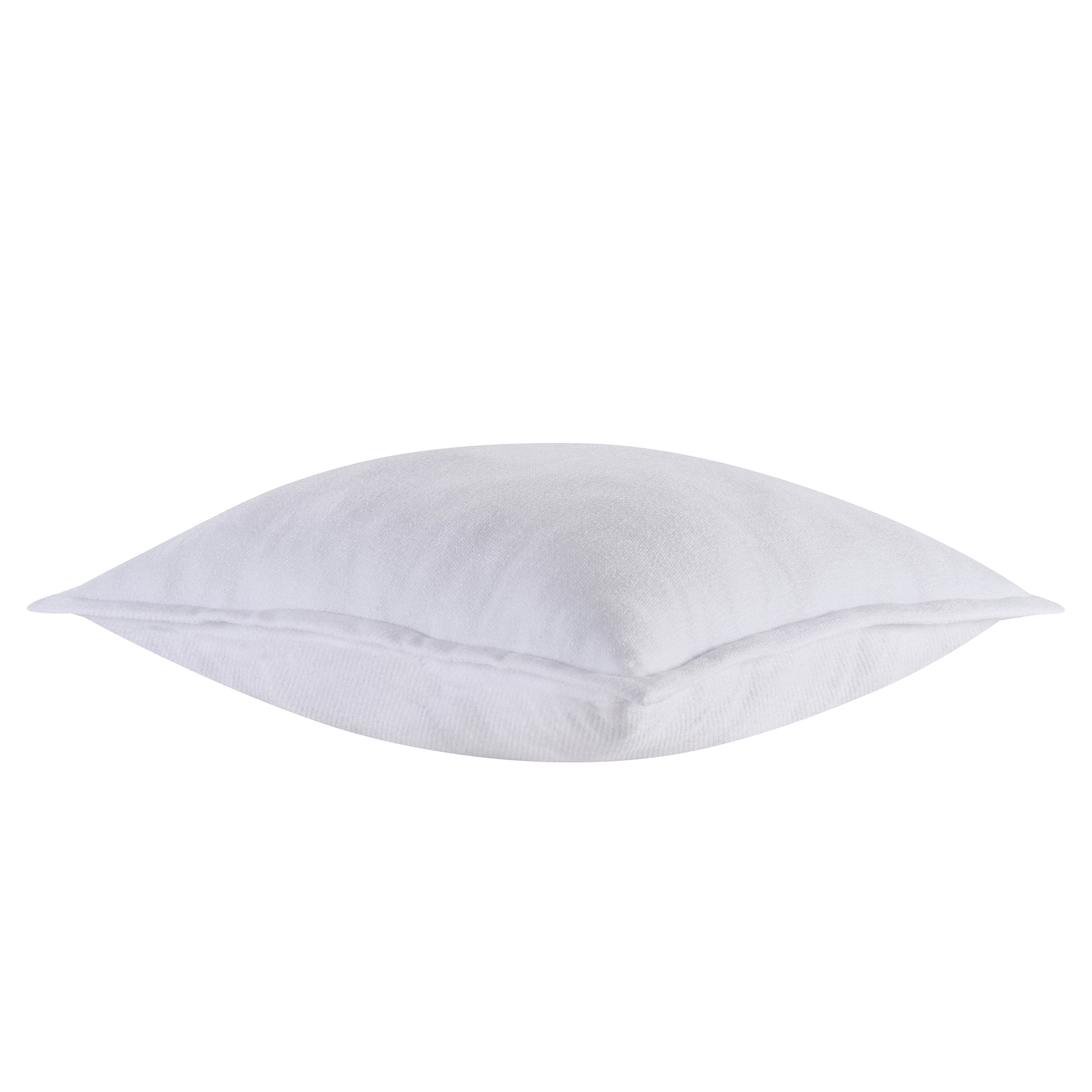 Mainstays 22" x 22" Arctic White Chenille Flange Decorative Pillow