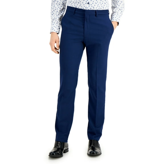 Men's Techni-Cole Suit Separate Slim-Fit Pants Color: Blue Size: 33x30