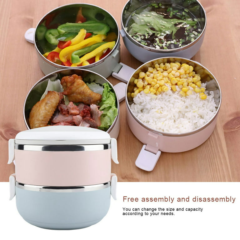 3 Sections Vacuum Airtight Bento Lunch Box 600ml for Bento Box - All