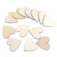 thumbnail image 1 of Recortes de corazón de madera de 5cm, 100 Uds., rodajas de corazón de madera, piezas de árbol de madera, decoración, manualidades Diy en blanco, 1 of 2