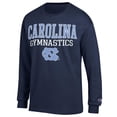 thumbnail image 2 of Men's Champion  Navy North Carolina Tar Heels Gymnastics Stack Long Sleeve T-Shirt, 2 of 3