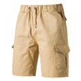 thumbnail image 2 of Men's Classic Fit Shorts Casual Cotton Shorts Home Leisure Beach Sports Shorts, 2 of 6