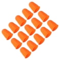 thumbnail image 1 of Protector de punta de dedo de silicona Uxcell, paquete de 15 piezas, cubiertas de guardia para dedos, almohadillas de dedal para oficina, tamaño XL, color naranja, 1 of 1