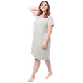 thumbnail image 3 of Fruit of the Loom Women's Soft and Breathable Pajama Sleepshirt, Sizes S-5X, 3 of 9