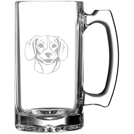 

Kerry Beagle Dog Themed Etched 25oz Beer Mug