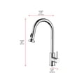 thumbnail image 2 of Elegant Lighting Sem Single Handle Pull Down Sprayer Kitchen Faucet In Chrome, 2 of 6