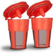 i Cafilas 2 PCS Reusable Coffee Capsules Refillable K Cup Pods for Keurig K200, K250, K300, K350, K360, K400, K450, K460, K500, K550, K560 Brewing Machines