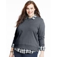 thumbnail image 1 of Just My Size Chandail en Molleton Col Rond en V ComfortSoft EcoSmart pour Femmes, 2X, 1 of 2