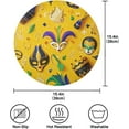 thumbnail image 4 of Mardi Gras Round Placemats Non-Slip Table Mat Heat Resistant Placemat for Dining Table Kichen Party Table Diameter 15.4 inch Set of 4 Home Decor Gifts, 4 of 7