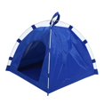 thumbnail image 1 of Tienda portátil plegable para mascotas MACHAO sombrilla exterior azul 40x40x35cm, 1 of 5