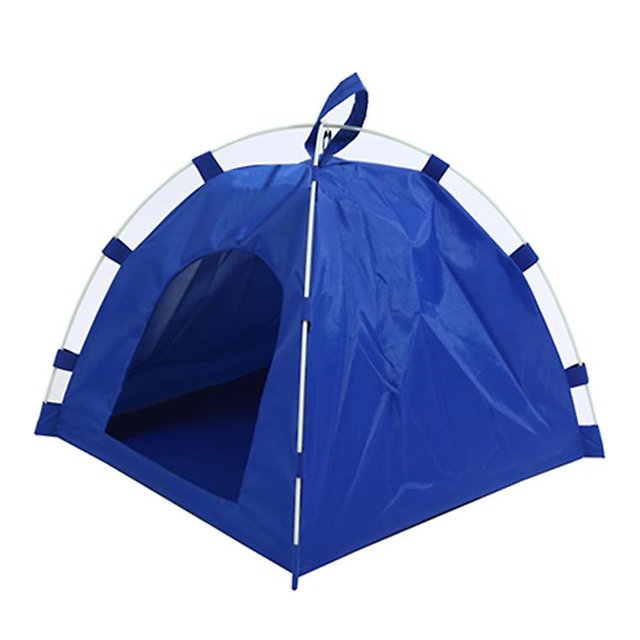 Tienda portátil plegable para mascotas MACHAO sombrilla exterior azul 40x40x35cm