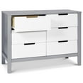 thumbnail image 4 of Carter's By DaVinci Colby 6-Drawer Double Dresser in Gray and White, 4 of 11