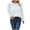 White, variant on Womens Sweatshirt Long Sleeved Solid Color Round Neck Pullover Texture Sweaters Fall Winter Classic Casual Loose Warm Pullover Sportwear Tops Size S-XXL