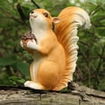 thumbnail image 6 of yotijay Outdoor Squirrel Statues Novelty Weatherproof Resin Squirrel Figurines for Fairy stand, 6 of 9