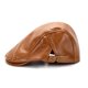 thumbnail image 1 of Gorra plana Gatsby Newsboy Brown de piel sintética para hombre, 1 of 4