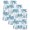 Steel-Blue, Slate, White, variant on Light Blue Palm Tree Kitchen Towels Set of 3, Coastal Trees Summer Tropical Botanical Absorbent Dish Towels for Kitchen, Microfiber Hand Towel, Quick Drying Tea Towel for Cleaning Dishcloths