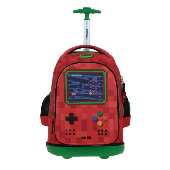 Mochila Grande Con Ruedas Y Luces Led Chenson Gamer GALAGA CO70338-R
