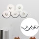 thumbnail image 4 of Soporte de hierro para rollos de papel higiénico, de pared o de pie, organizador para 6 rollos Negro, 4 of 9
