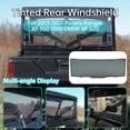 thumbnail image 4 of Kojem Smoke Rear Windshield for 2013-2023 Polaris Ranger XP 900 1000 CREW XP 570 Tinted, 4 of 12