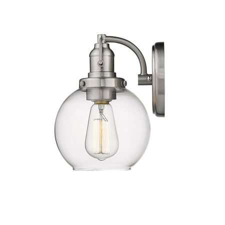

CFC Lighting 1 Lt Clear Bubble Glass Wall Sconce in Nickel