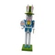 thumbnail image 2 of Figura de Cascanueces de Conejo de Pascua, Decoración de Madera Hecha a Mano para Estantes y Primavera Azul claro, 2 of 9