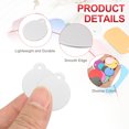 thumbnail image 3 of Uxcell Metal Round Stamping Blanks Tags Blank Tag with Hole for Engraving Silver, 3 of 7