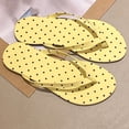 thumbnail image 6 of Narveanno Slim Flip Flops for Women, Ladies Shower Slippers Flat Sandals for Summer Bathroom Beach Pool, Lightweight Basic Thongs Rubber Soft Slide Slip-on Shoes Yellow 7, 6 of 7