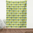 thumbnail image 4 of Ambesonne Modern Fabric by the Yard Upholstery, Contemporary Keyboard Motif, 2 Yards, Yellow Sky Blue and White, 4 of 5