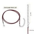 thumbnail image 2 of REGALWOVEN Waxed Necklace Cord Bulk Black Necklace String Rope Wine 1.5mm, 2 of 5