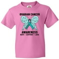 thumbnail image 3 of Inktastic Ovarian Cancer Awareness Hope Support and Love Youth T-Shirt, 3 of 5