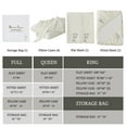 thumbnail image 2 of Bambusa Sheets| 7-Pcs Ultra Soft & Cooling | 100% Bamboo Viscose|Easy Bedmaking | Labeled for Convenience|Perfect For All Ages (F=Full-Ivory), 2 of 7