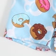 thumbnail image 7 of Baby Swimsuit Toddler Boys Donut Print Swim Trunks with Cap Girls Bathing Suit Multicolour 9-12 Months, 7 of 7