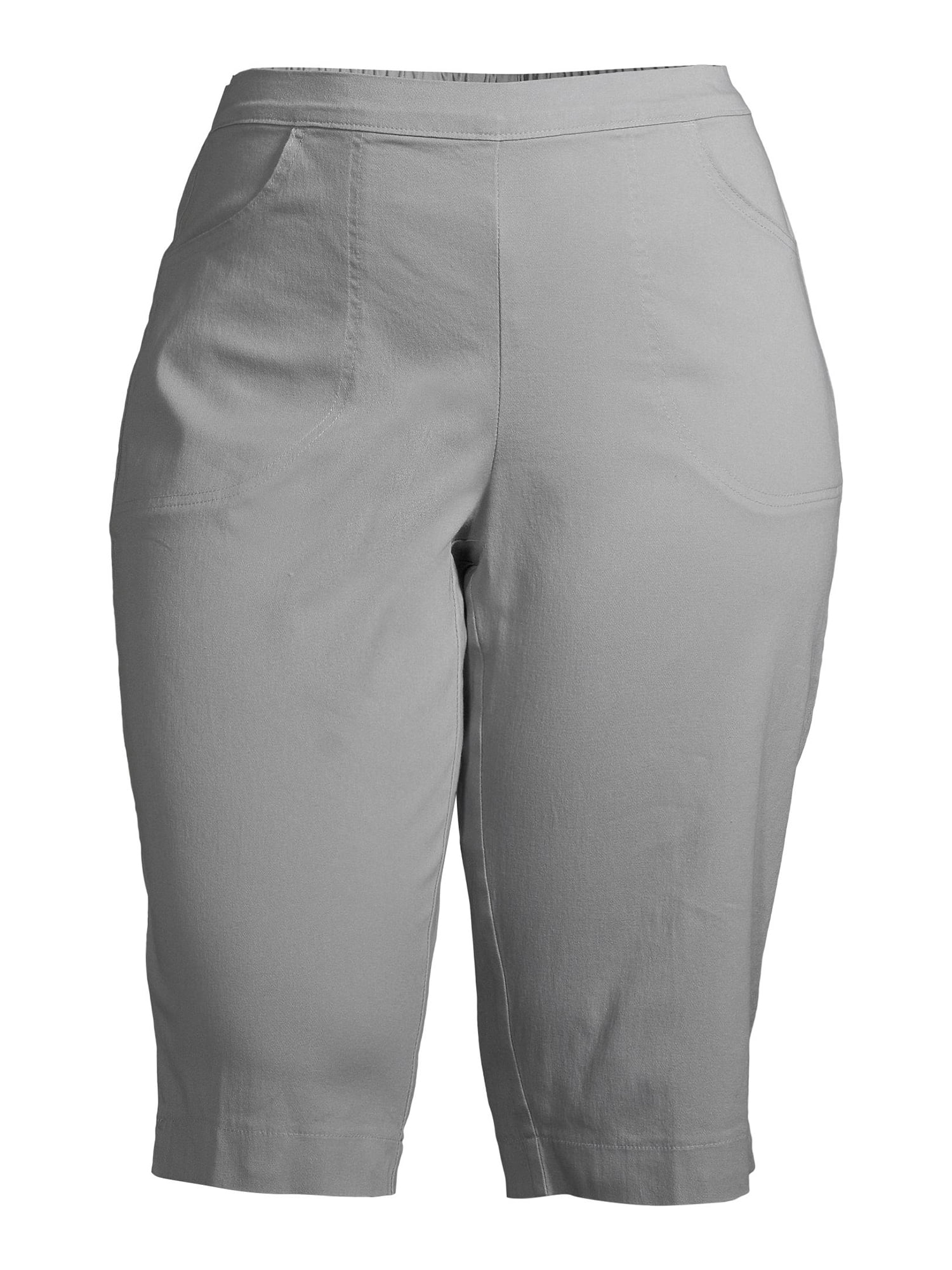 Just My Size Women's Plus Size Size 2 Pocket Pull on Capri Pant